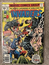 The Invaders Lot #9, 17, 18, 28 Marvel Comic Group