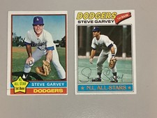 (LOT OF 2) 1978 Topps #350 STEVE GARVEY & 1984 O-PEE-CHEE #380  EX