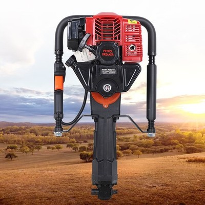 52CC Benzin Handramme Pfosten Ramme Gartenarbeit Zaunpfahlramme Pfahlramme 1900W