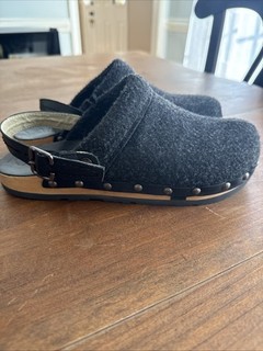 Kalso Earth Shoe Wall Clog Size 8 Women Charcoal Gray Great Condition