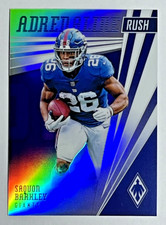 2019 PANINI PHOENIX BLUE /35 SAQUON BARKLEY ADRENALINE RUSH