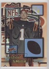 2001 Bowman Chrome NFL Draft Jersey Relic Justin Smith #DJ-JS 2u3