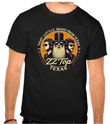 ZZ TOP ZZTOP Rock Music Logo schwarz T-Shirt -1365