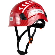 CR06X Industrial Safety Helmet ABS Hard Hat Vented Hardhats Carbon Fiber Pattern