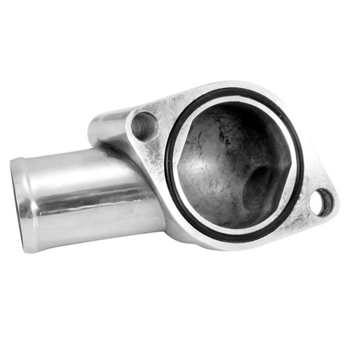 Spectre Chrome Plated Aluminum Thermostat Housing Water Neck 66-up Chevy SBC BBC - Picture 2 of 3
