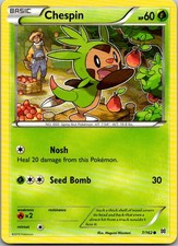 Chespin (7) 7/162 BKT XY - BREAKthrough NM Pokemon