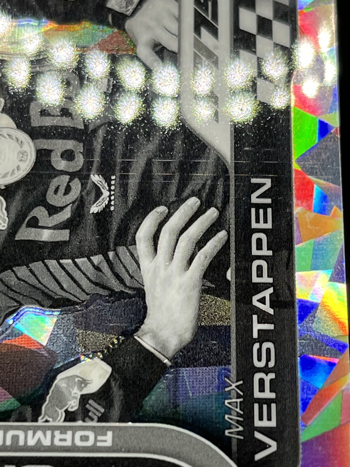 2025 Topps Chrome Sapphire F1 Max Verstappen Grand Prix Winners B&W 12/20 #102 view 4