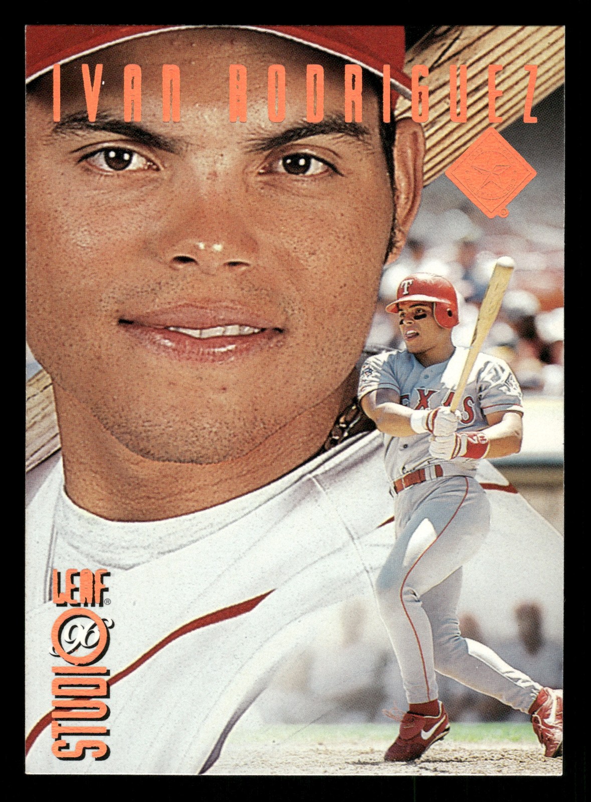 Ivan Rodriguez Texas Rangers 1996 Studio Bronze Press Proof #139