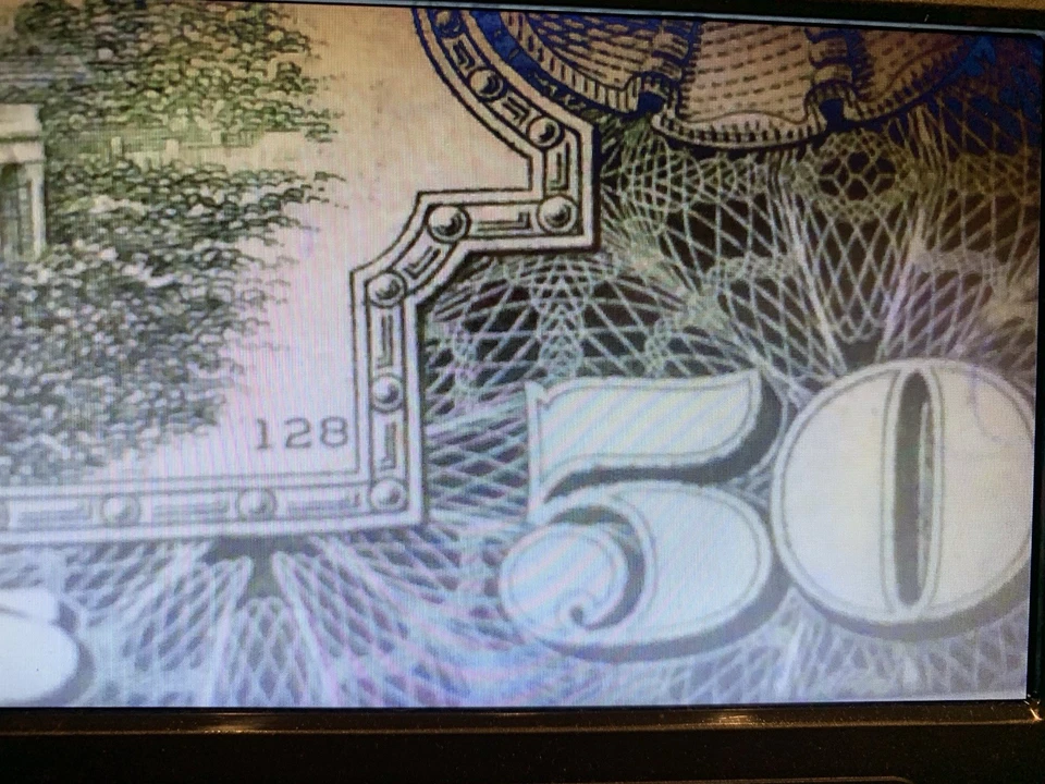 1990 Series $50 Dollar Bill Banknote Old Design US Federal Reserve Note Prefix D - Image 4 of 4