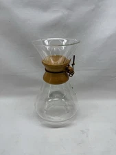 Vintage Pyrex Chemex 11” Pour Over Coffee Maker 13 Cup Handblown GreenStamp READ