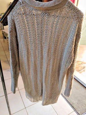 SPÄTSOMMER PAKET ein langes Kleid, ein Rock sechziger Jahre, ein langer Pullover, ein Poncho Gr. 44
