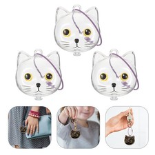 4PCS Cat Hair Keepsake Keychain   Pet Hair Storage Bottle Memorial Pendant -