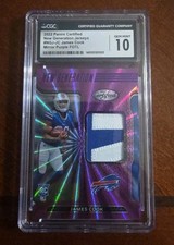 2022 Certified New Generation Jerseys Mirror Purple James Cook /10 CGC 10 GEM 