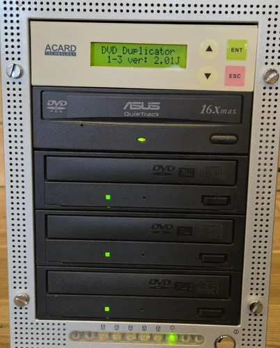 ACARD Technology ASUS QuieTrack 1-3CD/DVD Duplicator 16x max 3 Bay Working