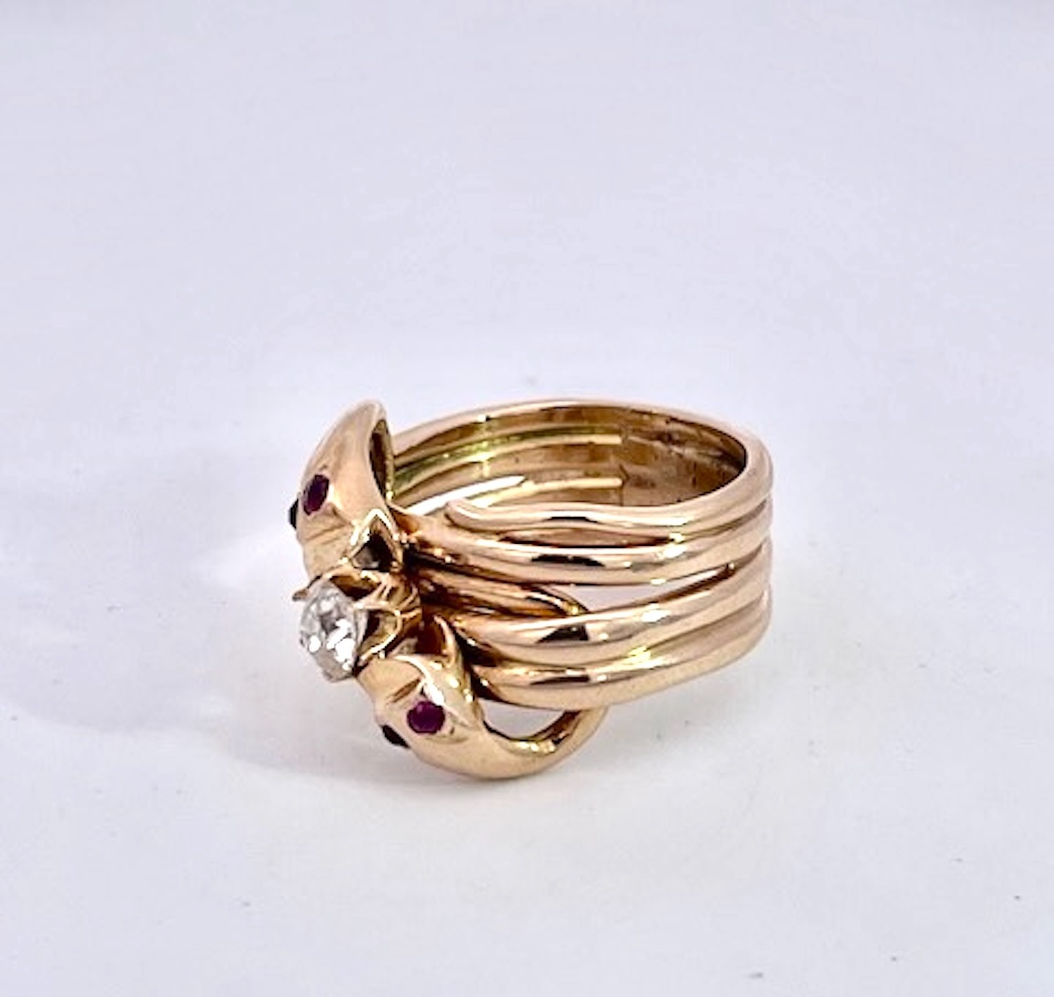 Double Snake Ring Lovers Knot - image 7