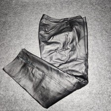 Metrostyle Womens Vintage Leather Riding Motorcycle Biker Chick Pants 14