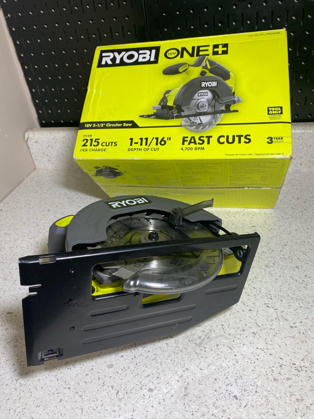 RYOBI ONE+ 18V 5-1/2 in Circular Saw PCL500B Tool Only -- Free Shipping