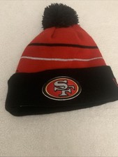New Era San Francisco 49ers NFL Pom Beanie Knit Hat - Multicoloured