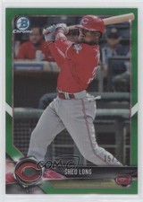 2018 Bowman Draft Chrome Green Refractor 15/99 Shed Long #BDC-120 9pd