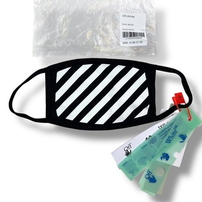 Off-White diagonale Gesichtsmaske