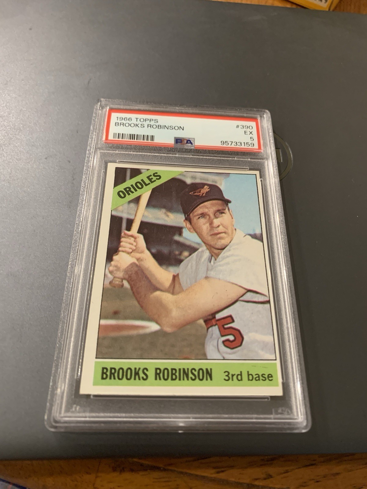 1966 topps brooks robinson 390 PSA 5 great color