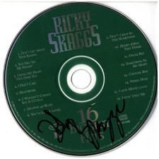 Ricky Skaggs Signed Autographed 16 Biggest Hits CD