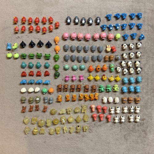 HUGE MEGA LOT Of Sqwishland 192 Figures Incl Ultra Rare Clear Glow Squishland