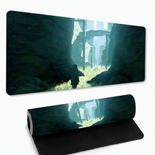 40 90cm Anime Manga Gaming Mouse Pad with Spill-Proof Surface, Non-Slip Rubber B