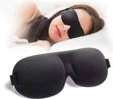 Eye Blackout Mask Adjustable for Nightly Sleep, Relaxing, And Travel