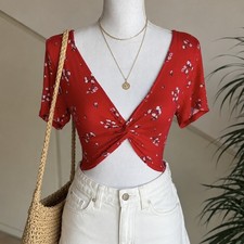 H&M Croptop Top Oberteil Shirt Boho Festival ...