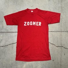 Vintage 90’s Zoomer Single Stitch Red Shirt Size Medium Made in USA