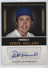 2013 Panini Pinnacle Auto Derek Holland #DH Auto 0q3