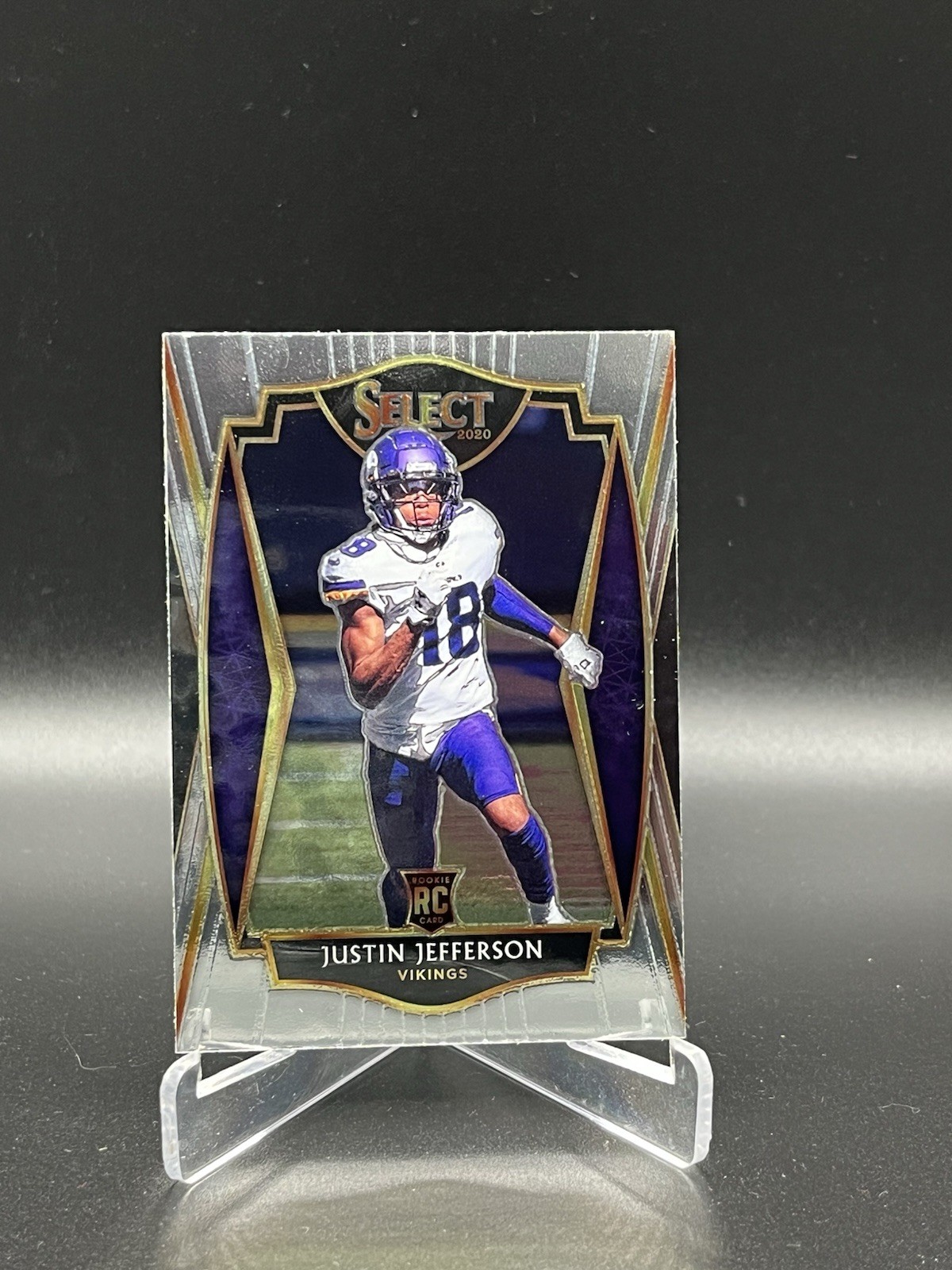 2020 Panini Select Football Justin Jefferson Rookie Premier Level Vikings #161