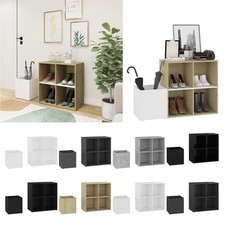 Flur Schuhschrank 105x35,5x70cm Spanplatte Schuhkommode Aufbewahrung Flurkommode