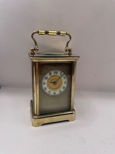Carriage clock Antique Edwardian Brass