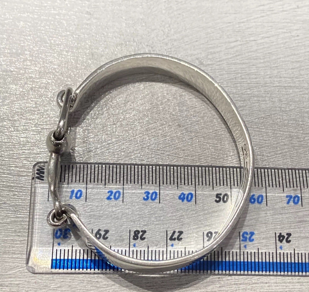 925 Sterling Silver Equestrian Snaffle Bit Horse … - image 7