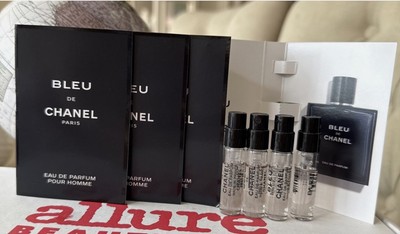 Chanel Bleu de Chanel Eau de Parfum Pour Home Sample Spray 0.05oz/1.5 mL X 4 (G1