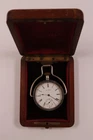 Antique Waltham 15 Jewels Travel Timepiece on Wood Box, Pre-Owned, Runs (42-169)