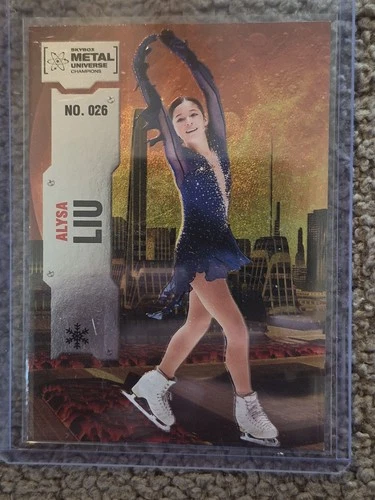 Skybox 2022 Metal Universe Champions Alysa Liu Figure Skating US Olympian Gold