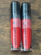 2X WET N WILD Megalast Liquid Catsuit MATTE Lipstick FLAME OF THE GAME 929B RARE