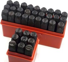 36pcs 5/16" 8mm Letter and Number Stamp Punch Set Hardened Steel Metal