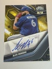 2023 Topps Chrome Black Alek Manoah Gold Autograph 39/50
