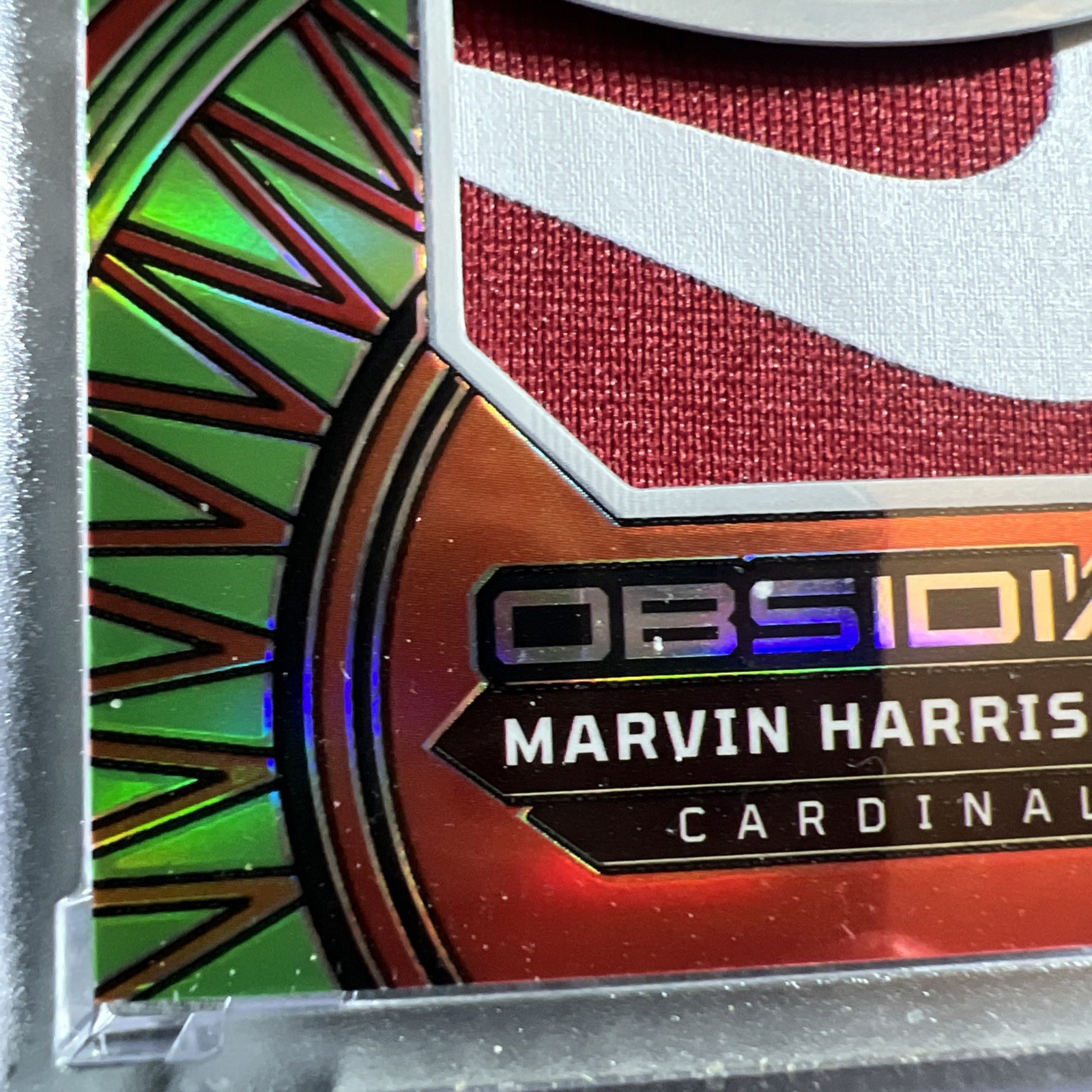 2024 Panini Obsidian - Marvin Harrison Jr. /5 BOOKEND - FULL Nike Swoosh RC view 3