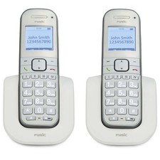 Fysic FX-9000 DUO - DECT-Telefon f&uuml;r Senioren mit gro&szlig;en Tasten und 2 Mobilteile