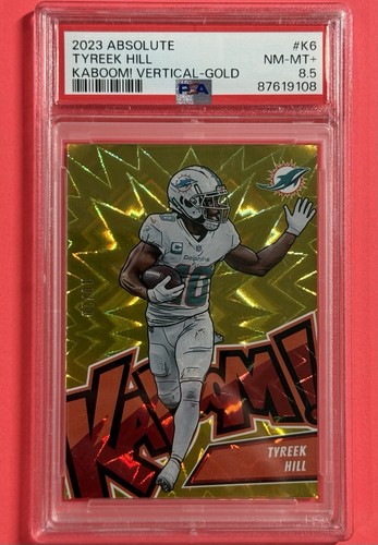 Tyreek Hill [Gold] #K6 2023 Panini Absolute Kaboom Vertical card
