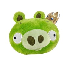 Angry Birds King Pig Plush Toy Crown Green Stuffed Animal