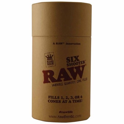 RAW Six Shooter Cone Filler | King Size Joint Stopfer | 1 6 Cones gleichzeitig