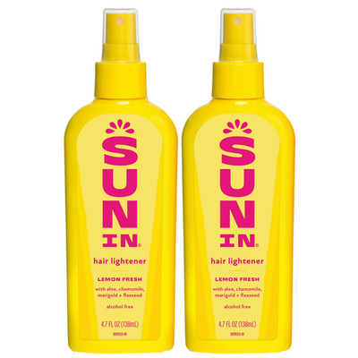 Sun In Hair Lightener Shine Enhancing Spray, Lemon, Unisex, 4.7 oz ( 2 Pack )
