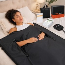 Xlarge Infrared Sauna Blanket w/ Temperature Control, Timer, Overheat Protection