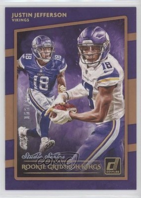 2020 Donruss Rookie Gridiron Kings Studio Series 66/100 Justin Jefferson 0cx3